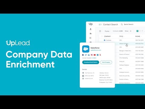 Company Data Enrichment - UpLead