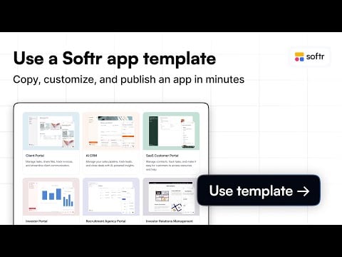 How to use a Softr app template (100 free templates available)