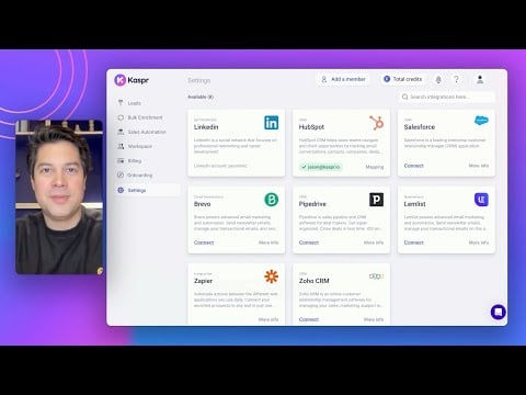 Simplified Integrations with Kaspr