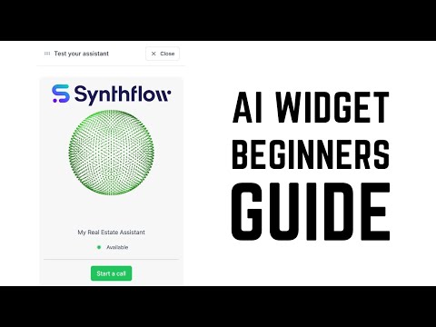 Synthflow AI Widget - Complete Beginners Guide