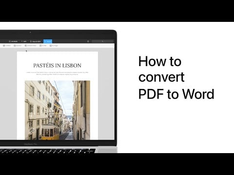 How to convert PDF to Word on Mac