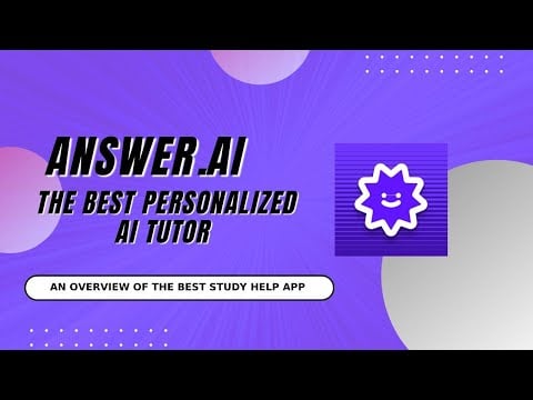 Answer.AI: the best homework help app