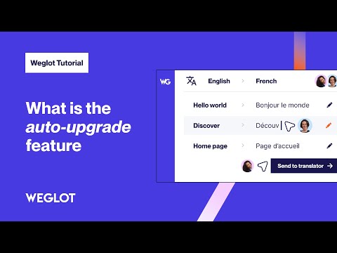 What is the Auto-Upgrade Feature [Weglot Tutorial - 2024]