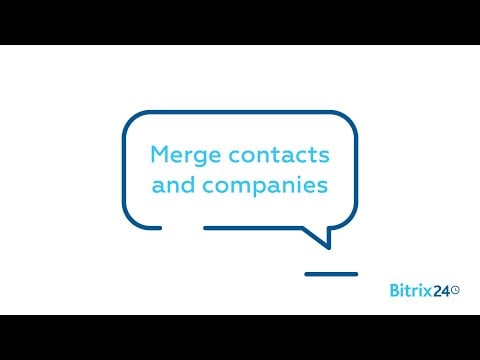 Merge contacts and companies