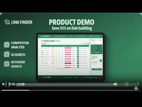 Link Finder: Full Demo - How to find great backlinks at the best price