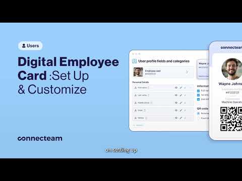 Connecteam | Users Management  | Digital Employee Card