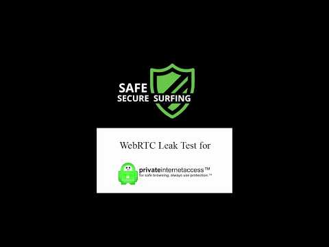 Private Internet Access WebRTC Leak Test