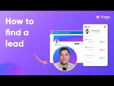 Kaspr: How to find a lead