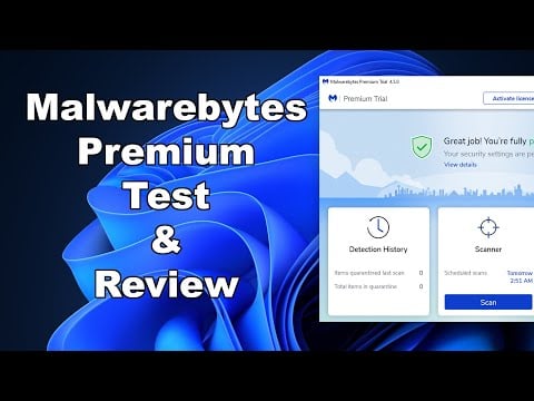 Malwarebytes Premium Test & Review 2022 - Antivirus Security Review - Protection Test