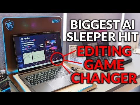 Best AI Everyone Missed - MSI AI Artist - Editing Game Changer