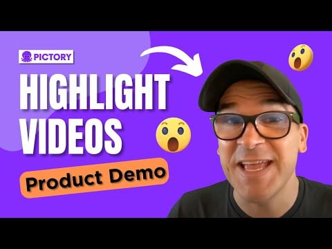 HOW to create short highlight videos in just A FEW CLICKS with Pictory!
