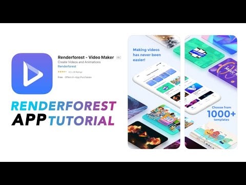 Renderforest  Video Maker iOS App Tutorial