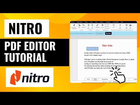 Nitro PDF Editor Tutorial | Complete Beginner’s Guide