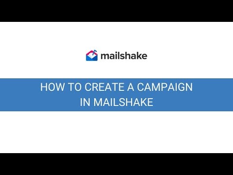 How To Create A Campaign In Mailshake