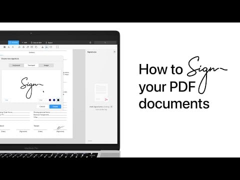 How to sign a PDF on Mac