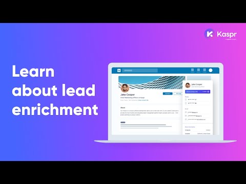Learn about lead enrichment with Kaspr