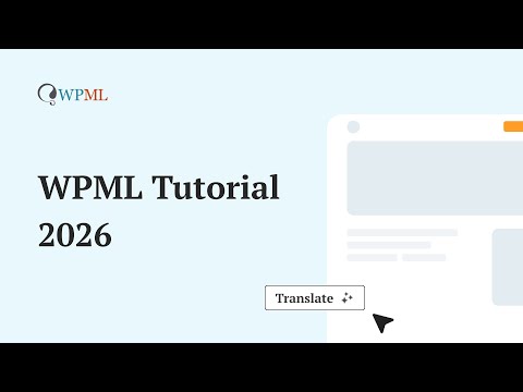 WPML Tutorial – How to Use WPML