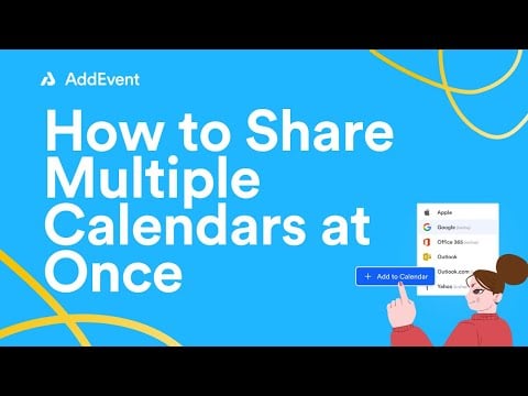 How to Share Multiple Calendars at Once