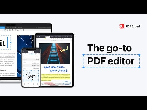 Meet the all-new PDF Expert – the go-to PDF editor for iPhone, iPad, and Mac