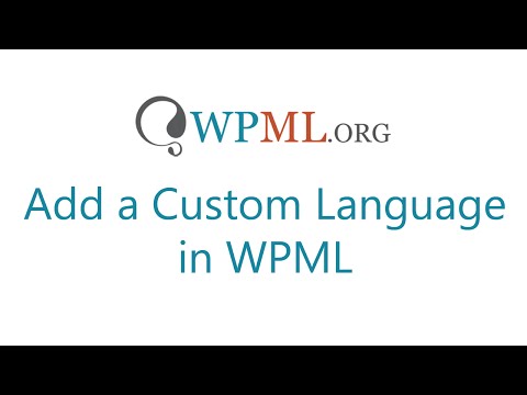 Add a Custom Language in WPML