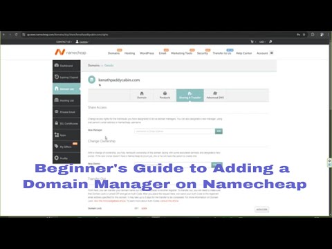How to Add Domain Manager in Namecheap: Step-by-Step Guide