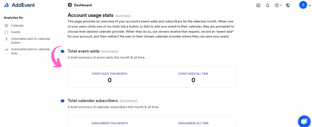 AddEvent Account Usage Analytics