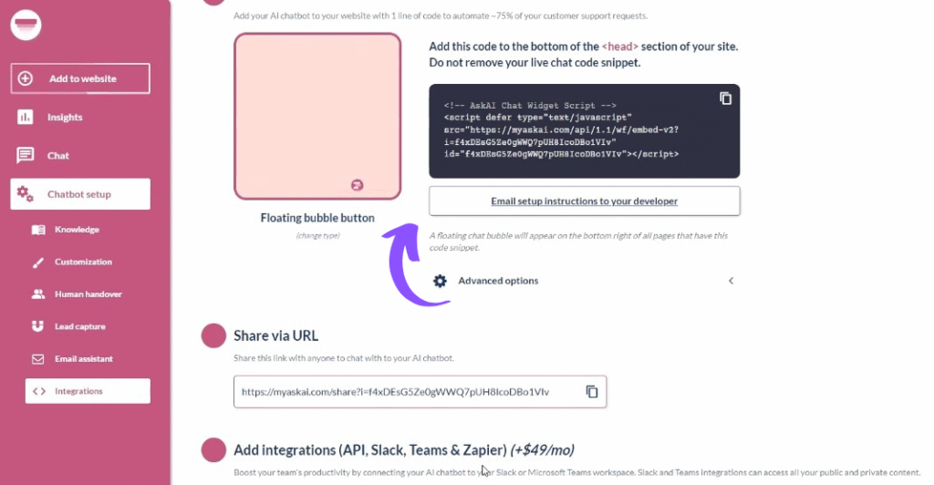 Ask AI Powerful Integrations