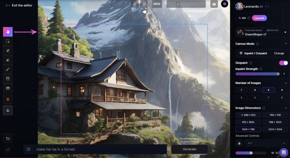 Leonardo. AI Canvas