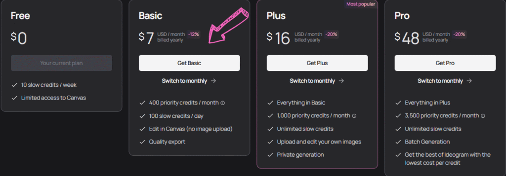 ideogram ai pricing