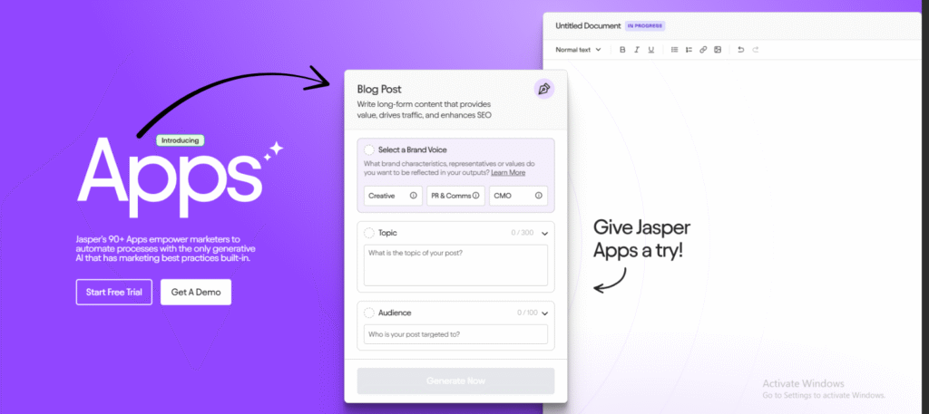 jasper ai blog post