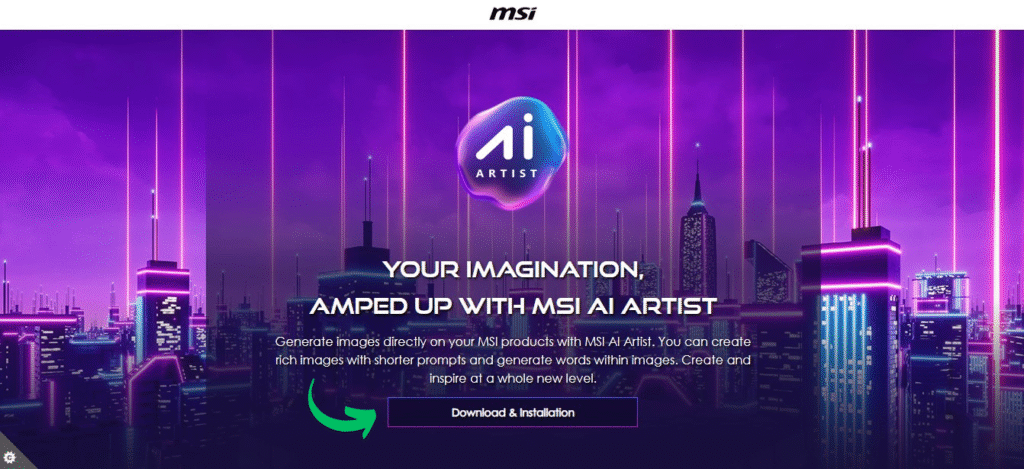 MSI AI Artist Introduction