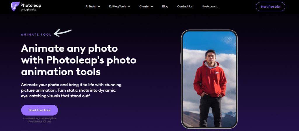 Photoleap Animate Photos