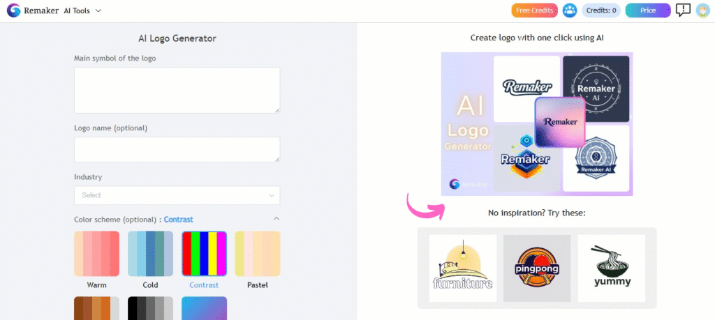 Remaker AI AI Logo Designer