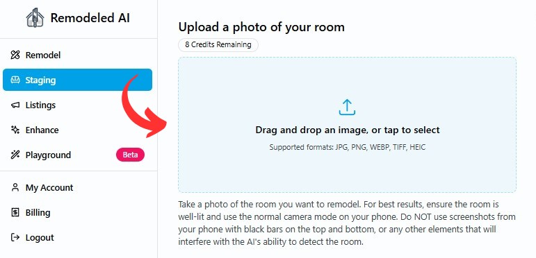 Remodeled AI Realistic Staging