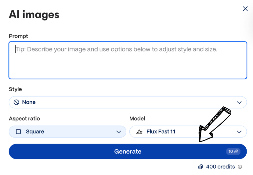 Gamma AI image generator
