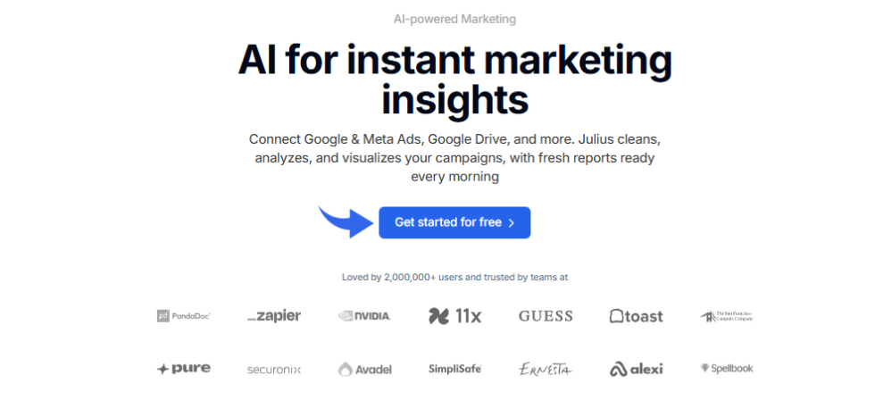Julius AI AI-powered Marketing Image