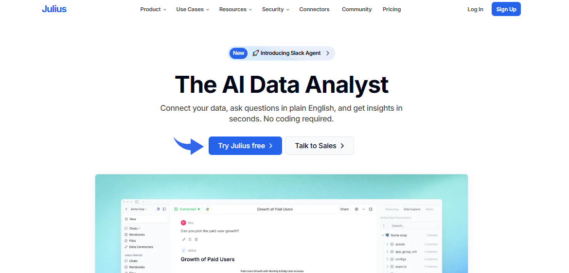 Julius AI Review 2026: Your Best AI Data Wizard? 3 Julius Introduction