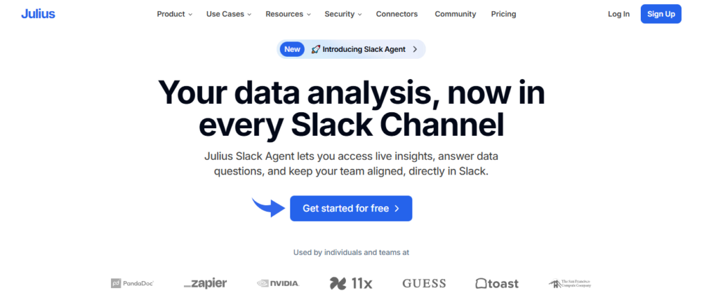 Julius AI Review 2026: Your Best AI Data Wizard? 11 Julius Slack Agent