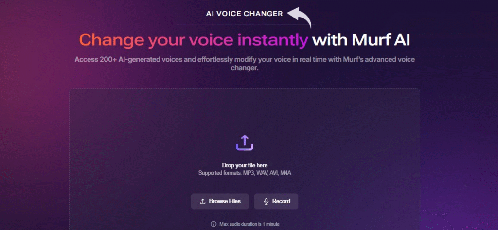 Murf AI Voice Changer