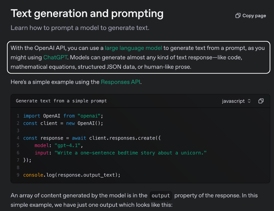openai chatgpt text generator