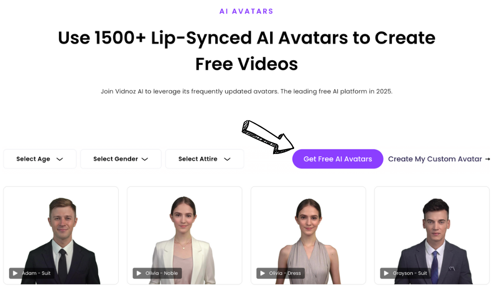 vidnoz AI Avatar