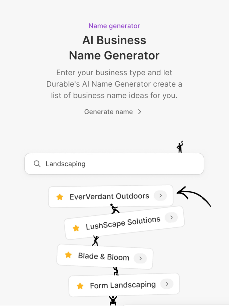 Durable AI Name generator