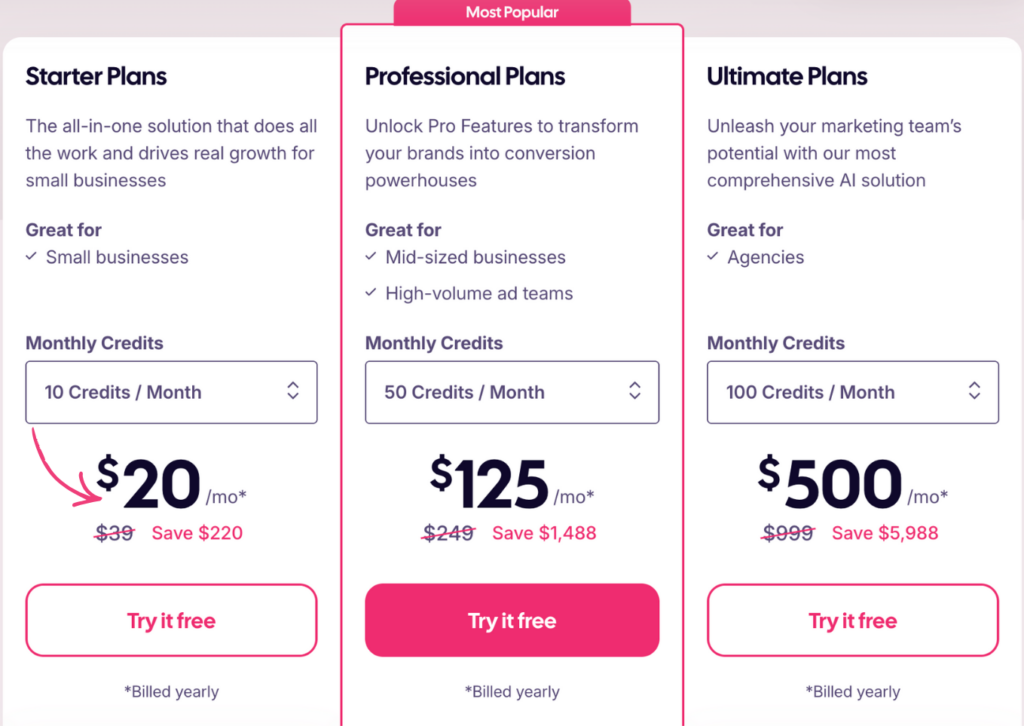 AdCreative AI Review: The AI Ad Tool You Need in 2026? 13 adcreative pricing