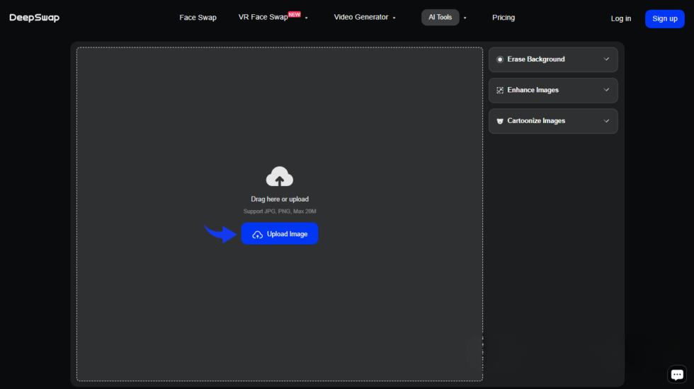 DeepSwap AI Background Eraser Image