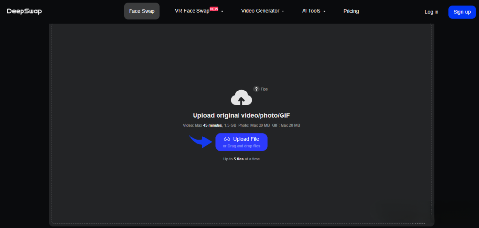 DeepSwap AI Face Editor Image