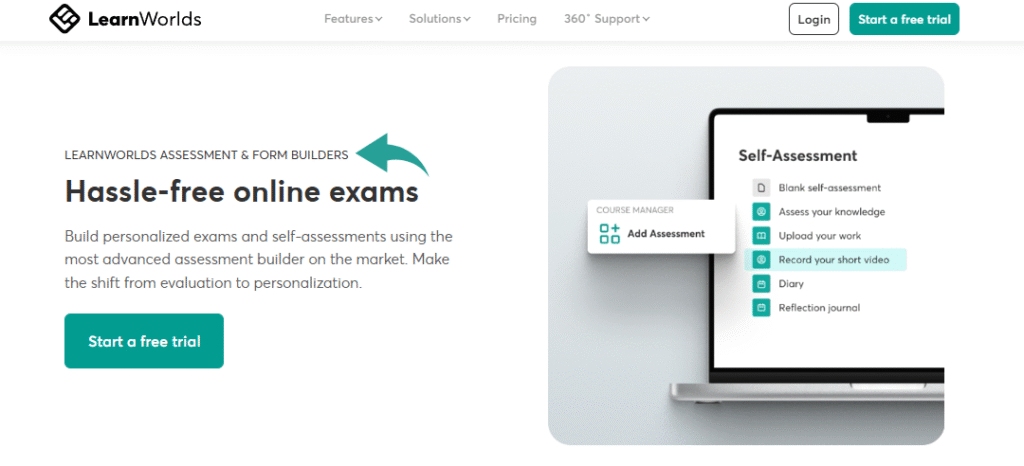 Learnworlds Powerful Assessment Tools