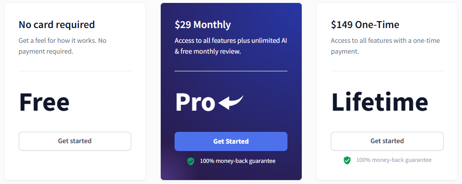 Rezi Pricing