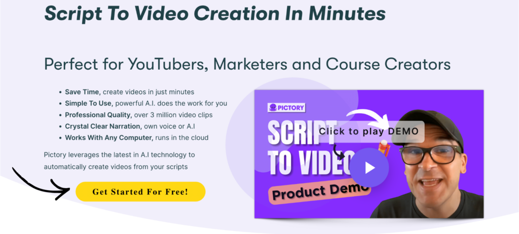 pictory Script To Video