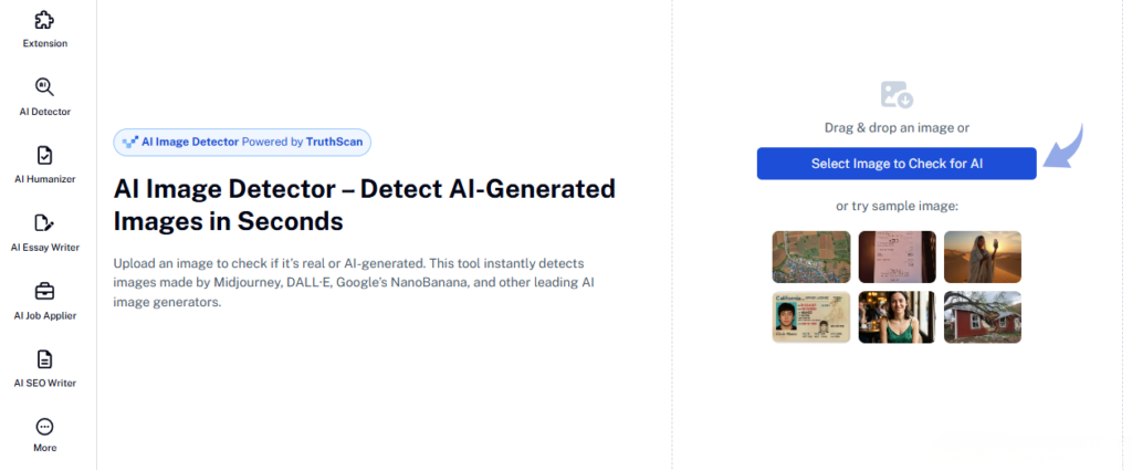 Undetectable AI Image Detector