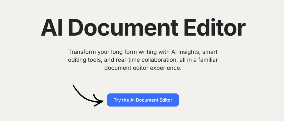 HyperWrite AI Document Editor